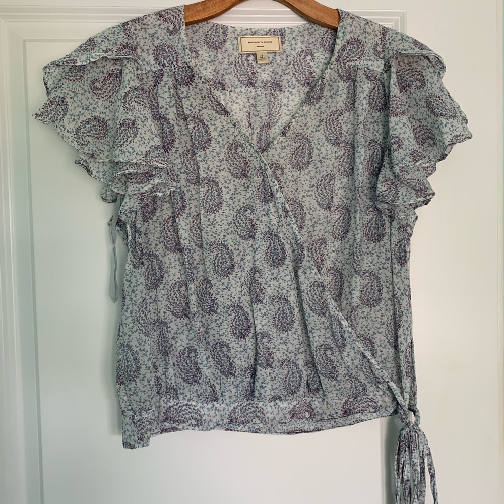 Anthropologie ‘Hedera’ Wrap Blouse